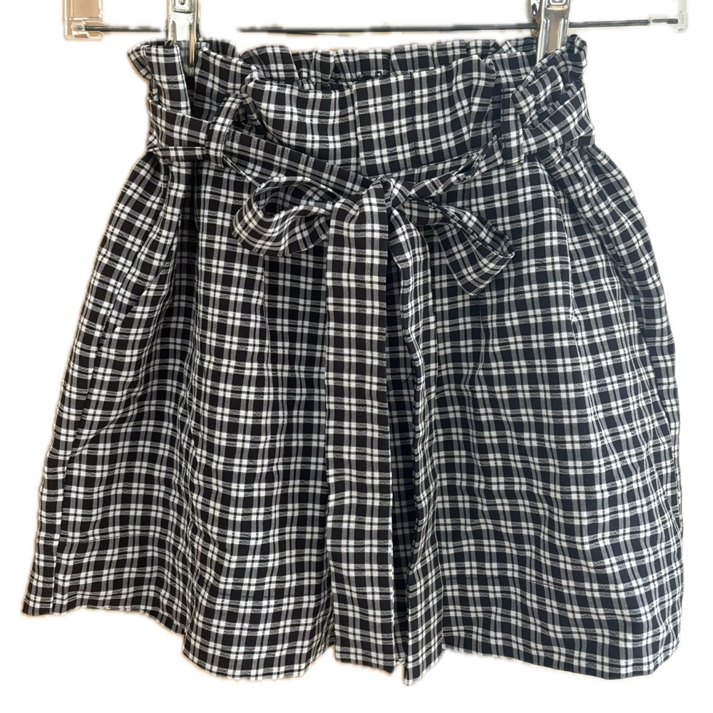 PacSun Plaid Checkered Paperbag Shorts (Small)
